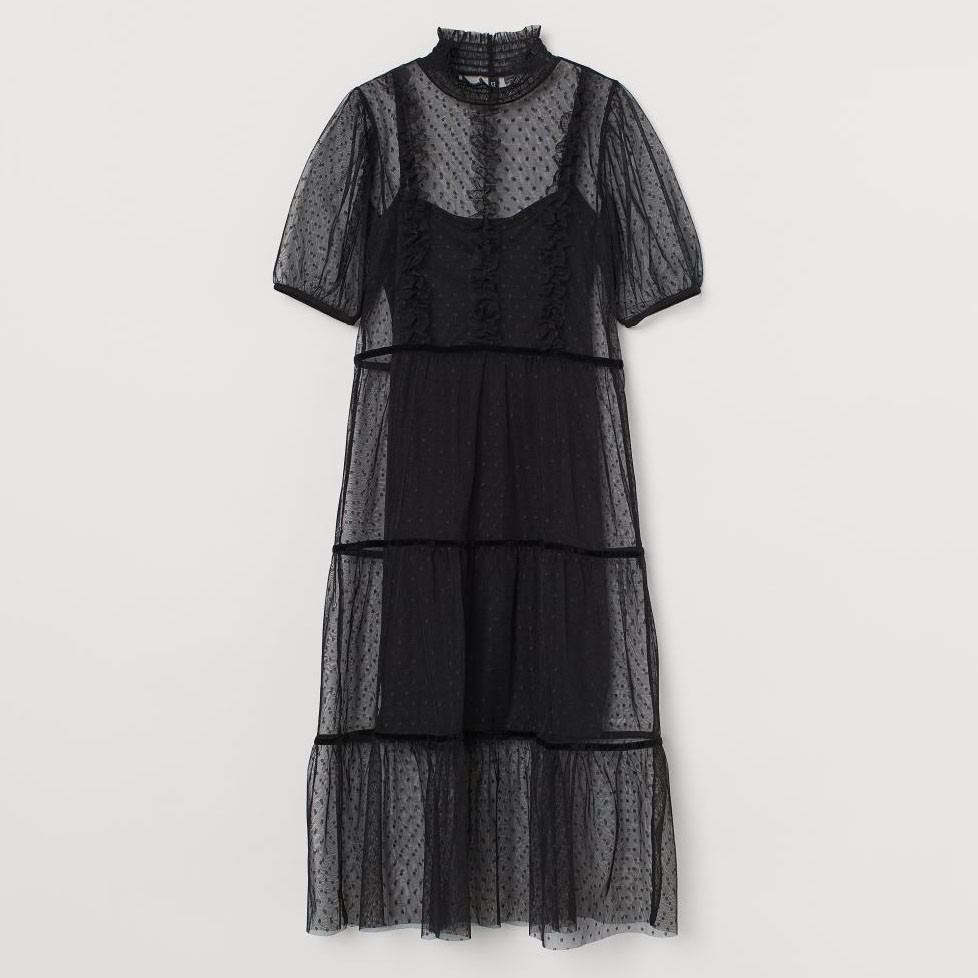 

Платье H&M 060949587  Черное, Платье H&M 060949587 XXS Черное