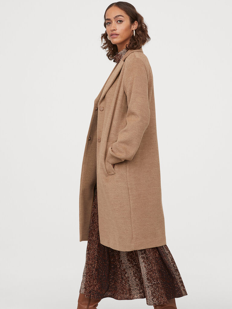

Пальто H&M 060755361  Темно-бежевое, Пальто H&M 060755361 36 Темно-бежевое