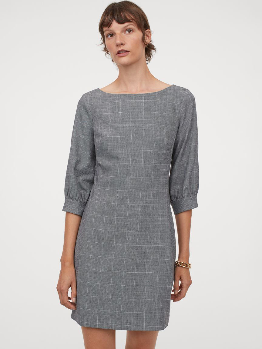 

Платье H&M 060916725  Серое, Платье H&M 060916725 42 Серое
