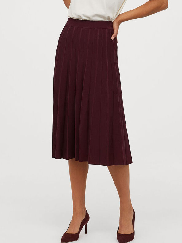 

Юбка H&M 060821759 L Бордовая