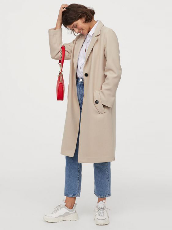 

Пальто H& 060852513  Бежевое, Пальто H&M 060852513 M Бежевое