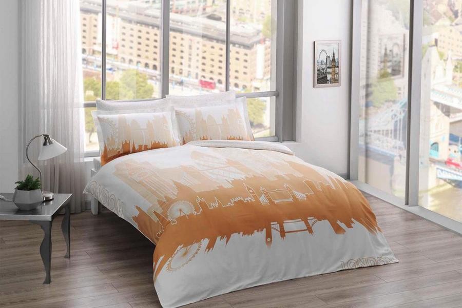 

Постельное белье сатин Glow TAC London v01 gold евро 60183966