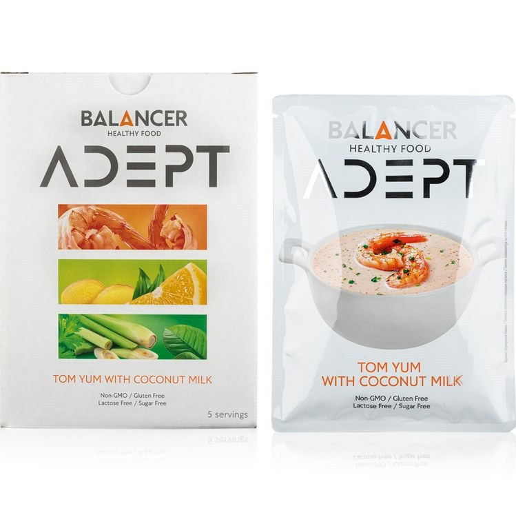 

Протеиновый коктейль GreenWay BALANCER ADEPT со вкусом «Тайский суп том ям», 5 шт. (01217)