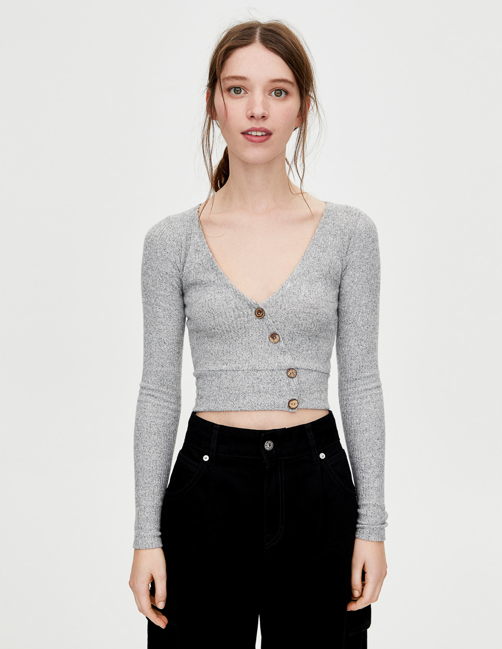 

Лонгслив PULL & BEAR Ж1080422 (9245/353/803) цвет серый, Лонгслив PULL & BEAR Ж1080422 (9245/353/803) цвет серый XS