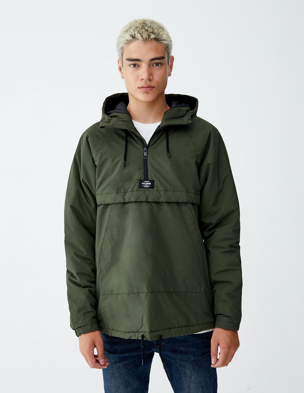 

Анорак PULL & BEAR М0117782 (9711/502/505) цвет зеленый, Анорак PULL & BEAR М0117782 (9711/502/505) цвет зеленый M