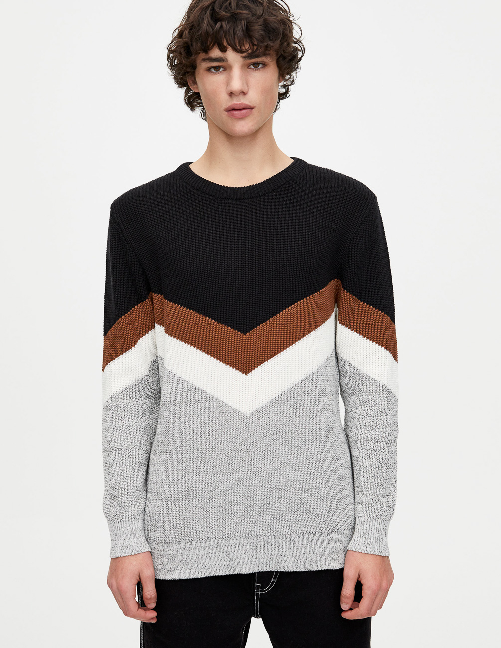 

Свитер PULL & BEAR М0117789 (5558/702/700) цвет черный-серый, Свитер PULL & BEAR М0117789 (5558/702/700) цвет черный-серый L