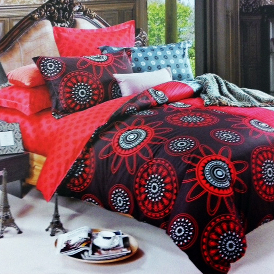 

Комплект постельного белья из сатина Passion Flower Красный 4206-e