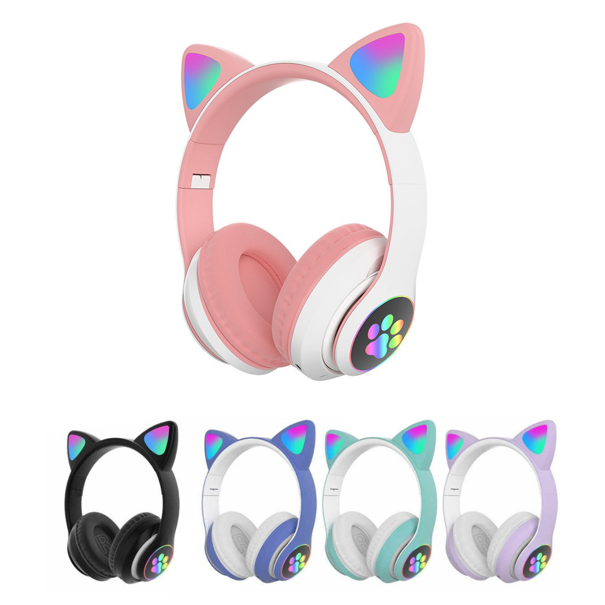 

Наушники с ушками подсветкой CAT STN-28 Bluetooth