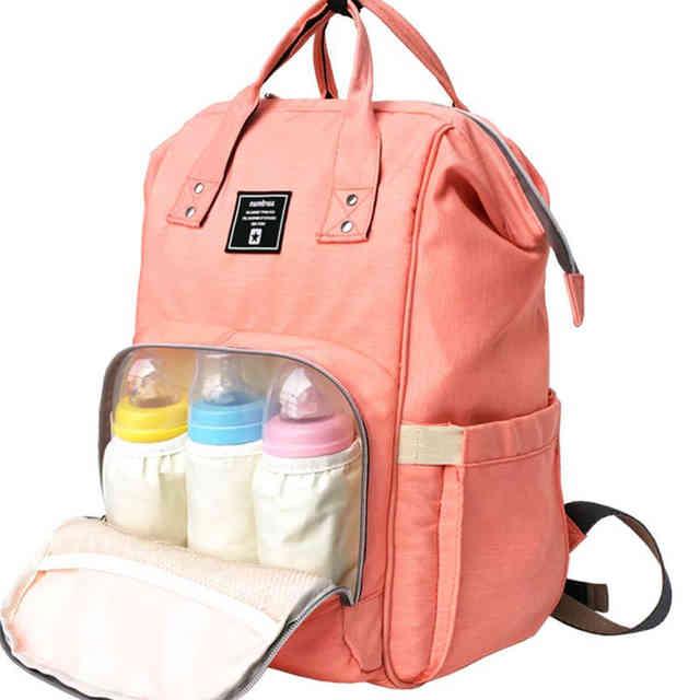 

Рюкзак сумка для мам Mother bag РОЗОВЫЙ, КРАСНЫЙ