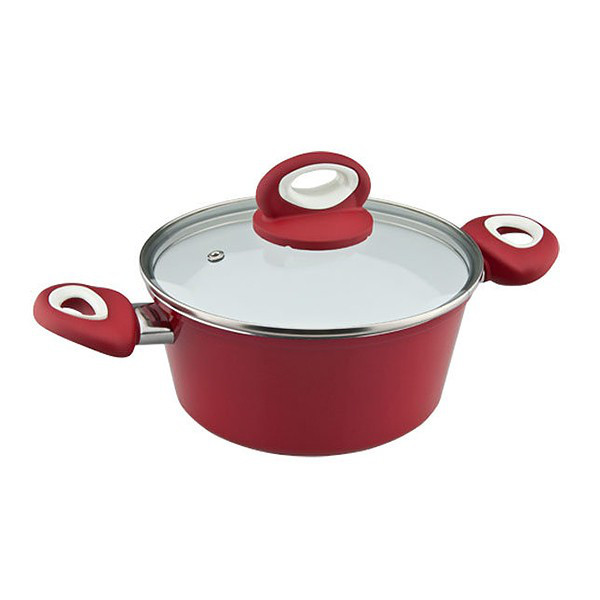 

Кастрюля с крышкой Vinzer EcoCeramic Induction красная 24 см 4,6 л 89469