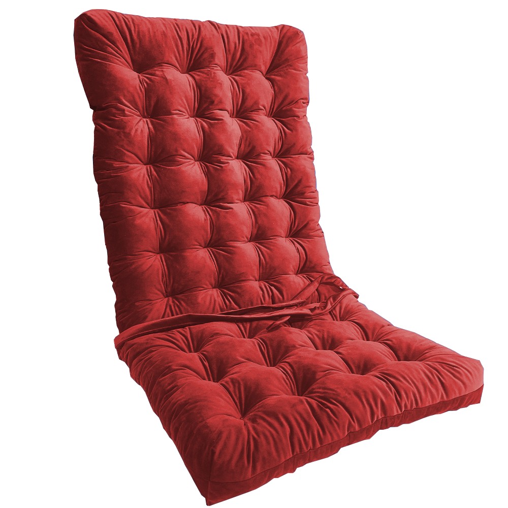

Матрас на кресло стеганный серия Елит Велюр 105х48х7 ( 2304 ) Красный