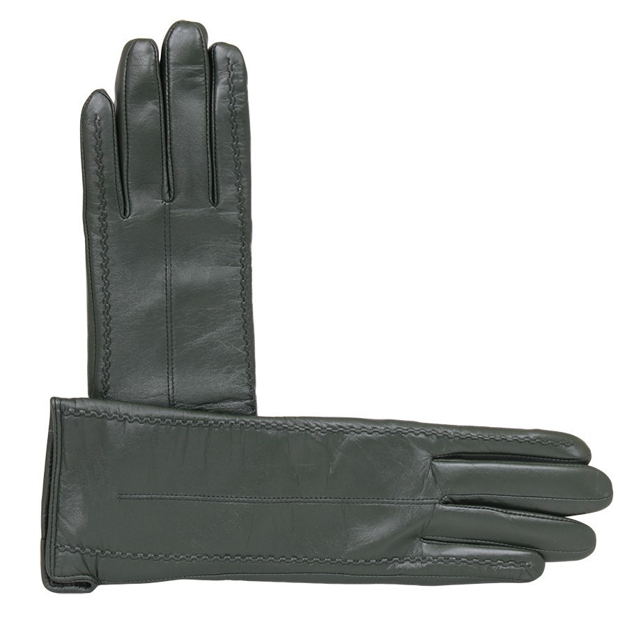 

Удлиненные женские перчатки из натуральной кожи de esse D0229-L-green Размер 8.5