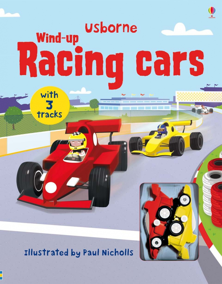 

Интерактивная обучающая детская книга Wind-Up Racing Cars (9781409507819)