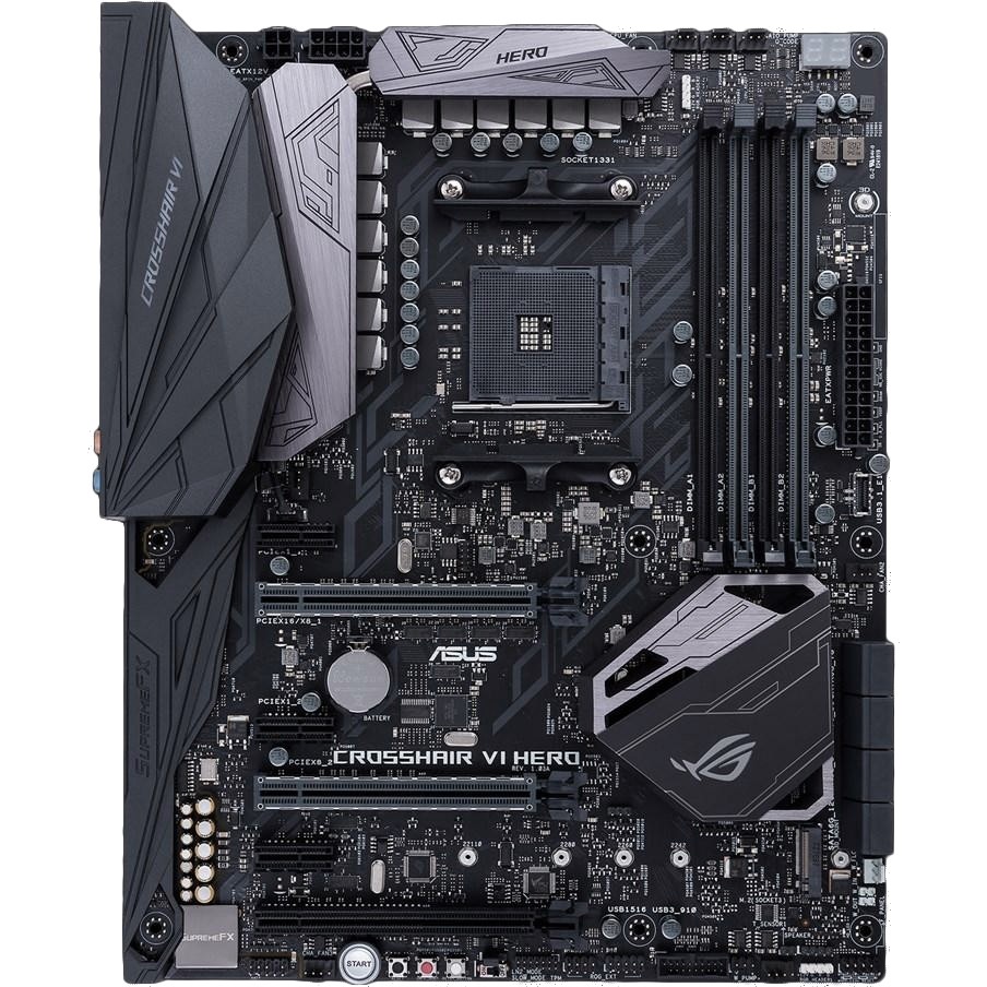 

Материнская плата Asus ROG CROSSHAIR VI HERO X370 (90MB0SC0-M0EAY0)
