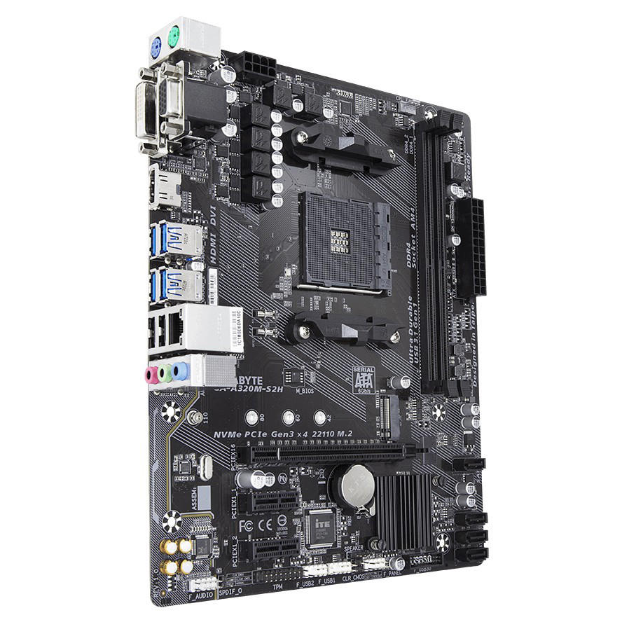 

Материнская плата Gigabyte A320M-S2H + Athlon 220GE + 8GB 3000MHZ