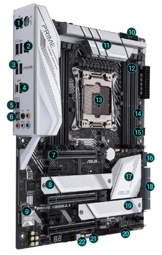 

Материнская плата ASUS PRIME X299-A II (90MB11F0-M0EAY0)
