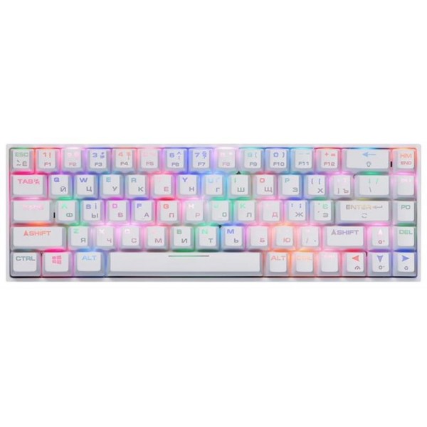 

Клавиатура 2E Gaming KG370UWT-BR RGB Gateron Brown Switch Ukr (2E-KG370UWT-BR) White USB