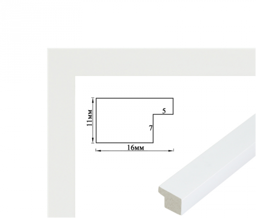 

Багетная рамка для картины по номерам BrushMe (Брашми) 40х50см (белая) ширина 2 см