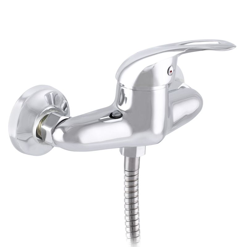 

Cмеситель для душа однорычажный ZERIX LOP-B 048 хром силумин с душевым набором ZX2647