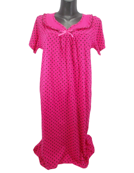 

Хлопковая ночная рубашка Nature cotton  малиновая, Хлопковая ночная рубашка Nature cotton 56 малиновая