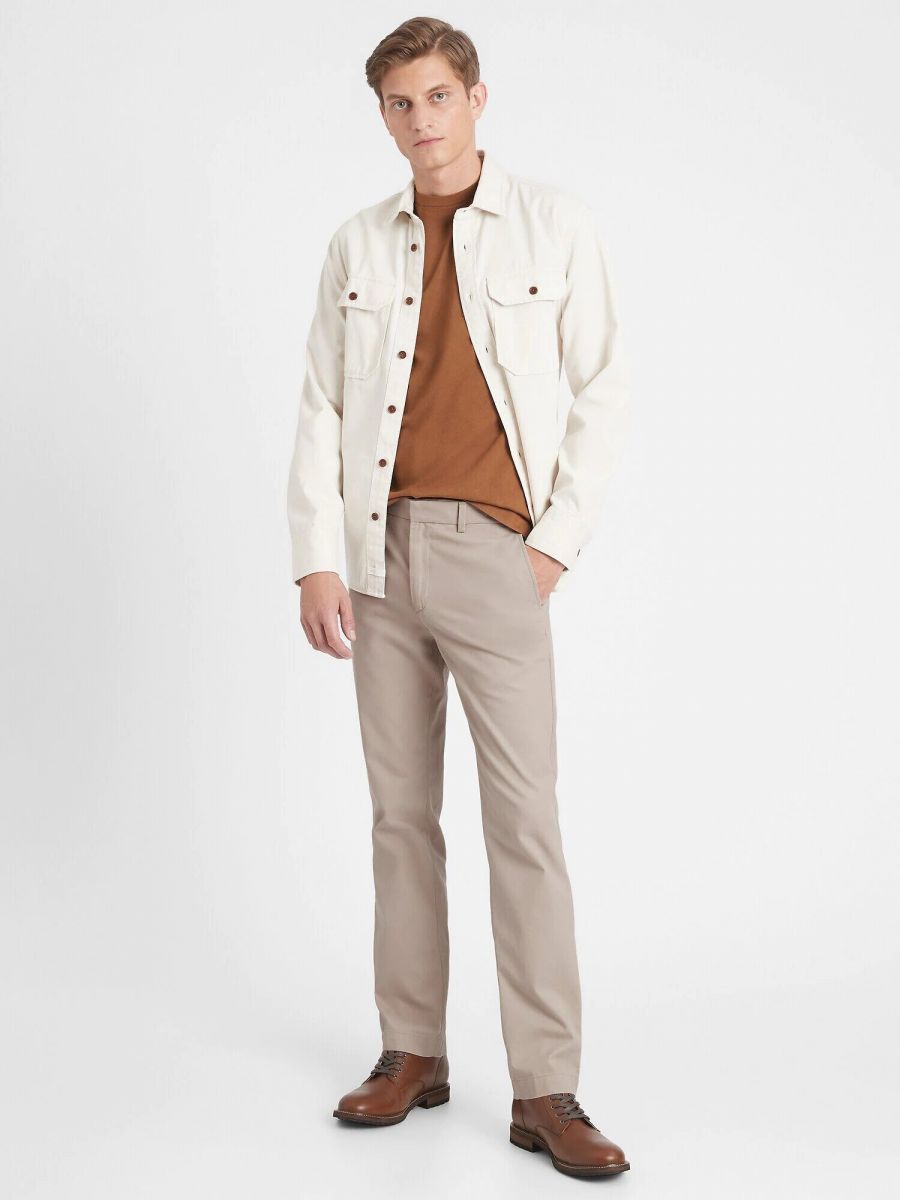 

Брюки свободного кроя BANANA REPUBLIC 1159758943 (Серый, 42W 32L)