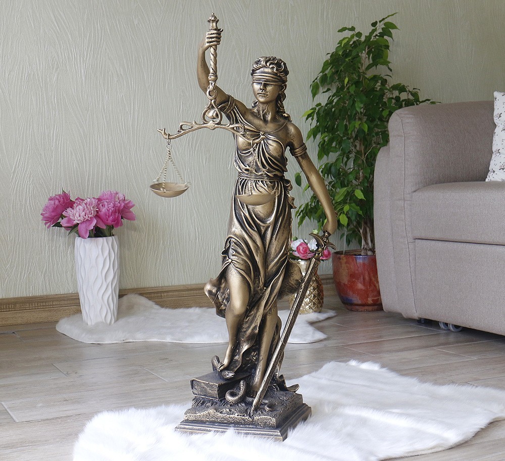 

Статуэтка из полистоуна Prezent Фемида Весы бронза 72 см