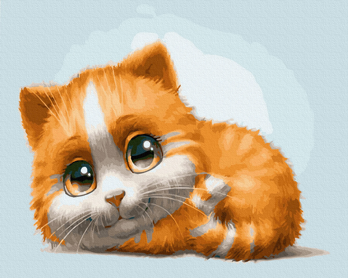 

Картина по номерам BrushMe GX23547 40*50 cм Рыжий котенок