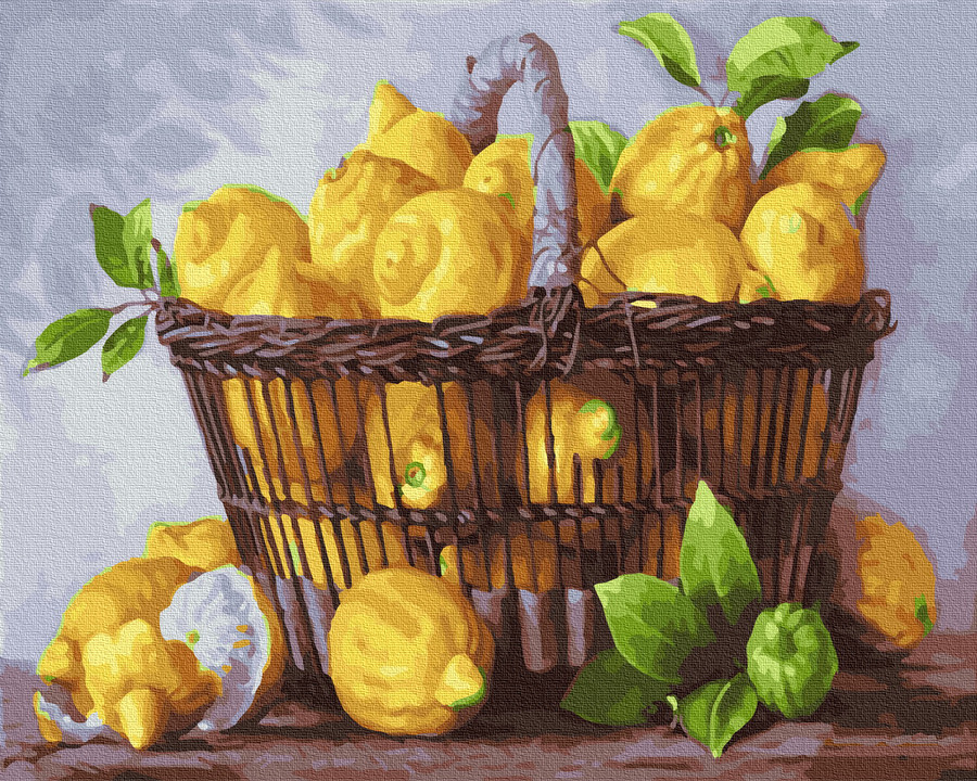 

Картина по номерам BrushMe GX37733 40*50 cм Лимонная корзина