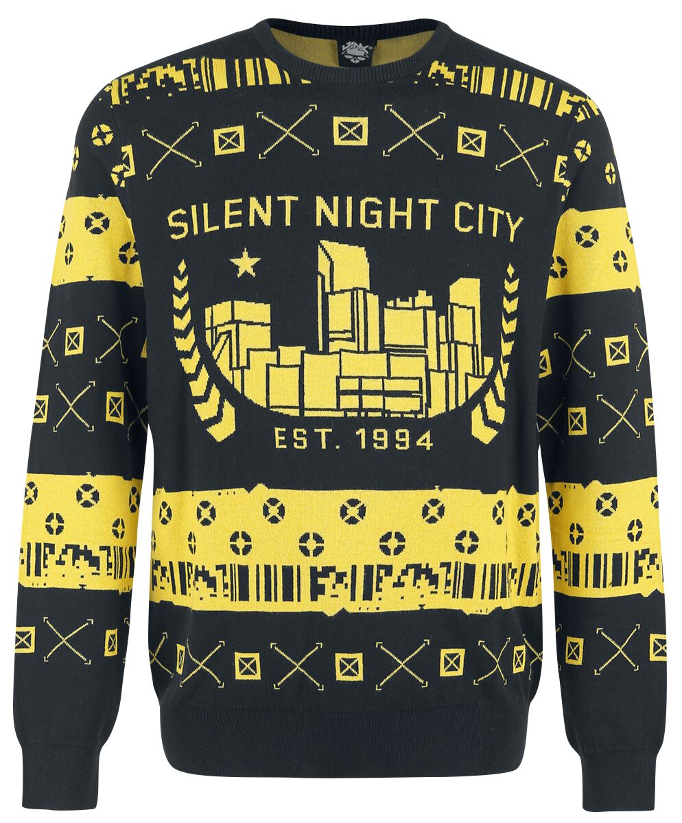 

Свитер CYBERPUNK 2077 Silent Night City Ugly Holiday (Киберпанк 2077) черный M (12116-BLK-04-MED-000)