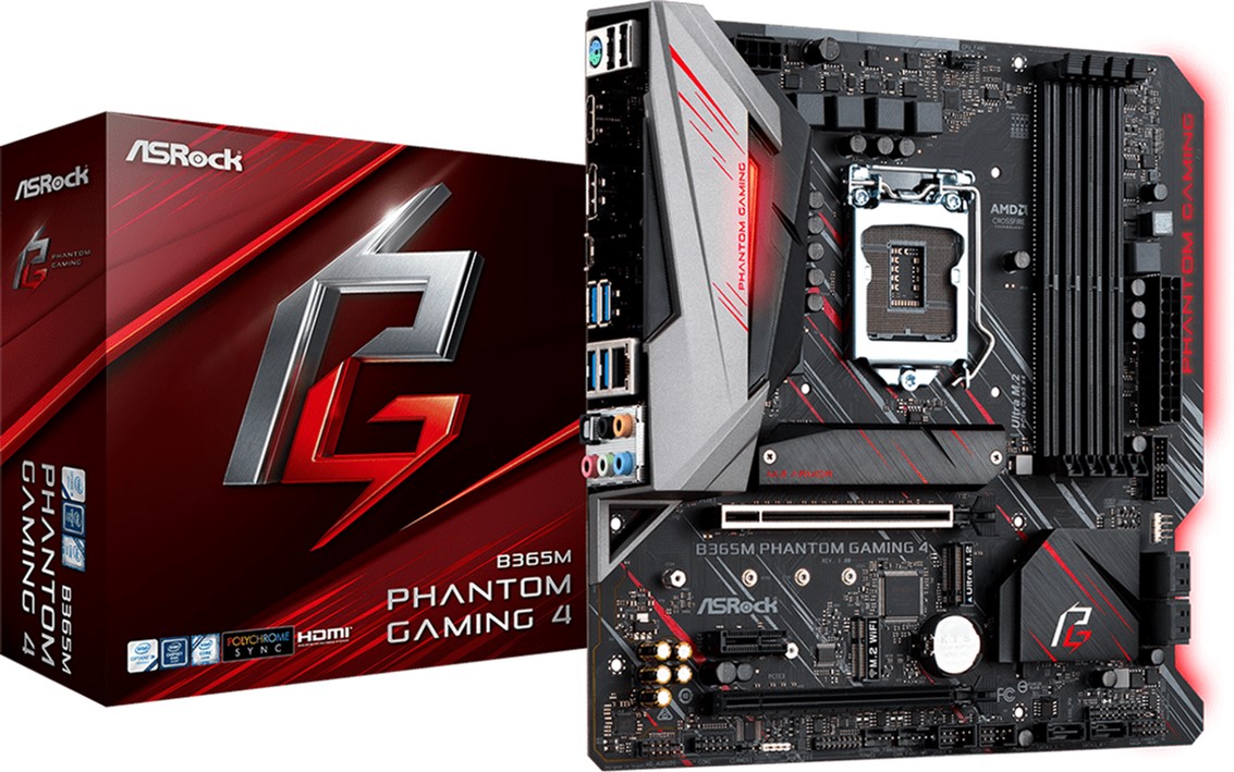 

Материнская плата ASRock B365M Phantom Gaming 4 (B365M Phantom) Over-Stock