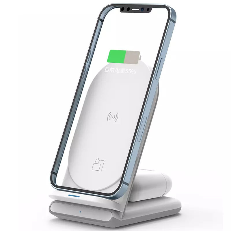 

Беспроводное зарядное устройство WIWU Power Air 2in1 Wireless Charger Белый
