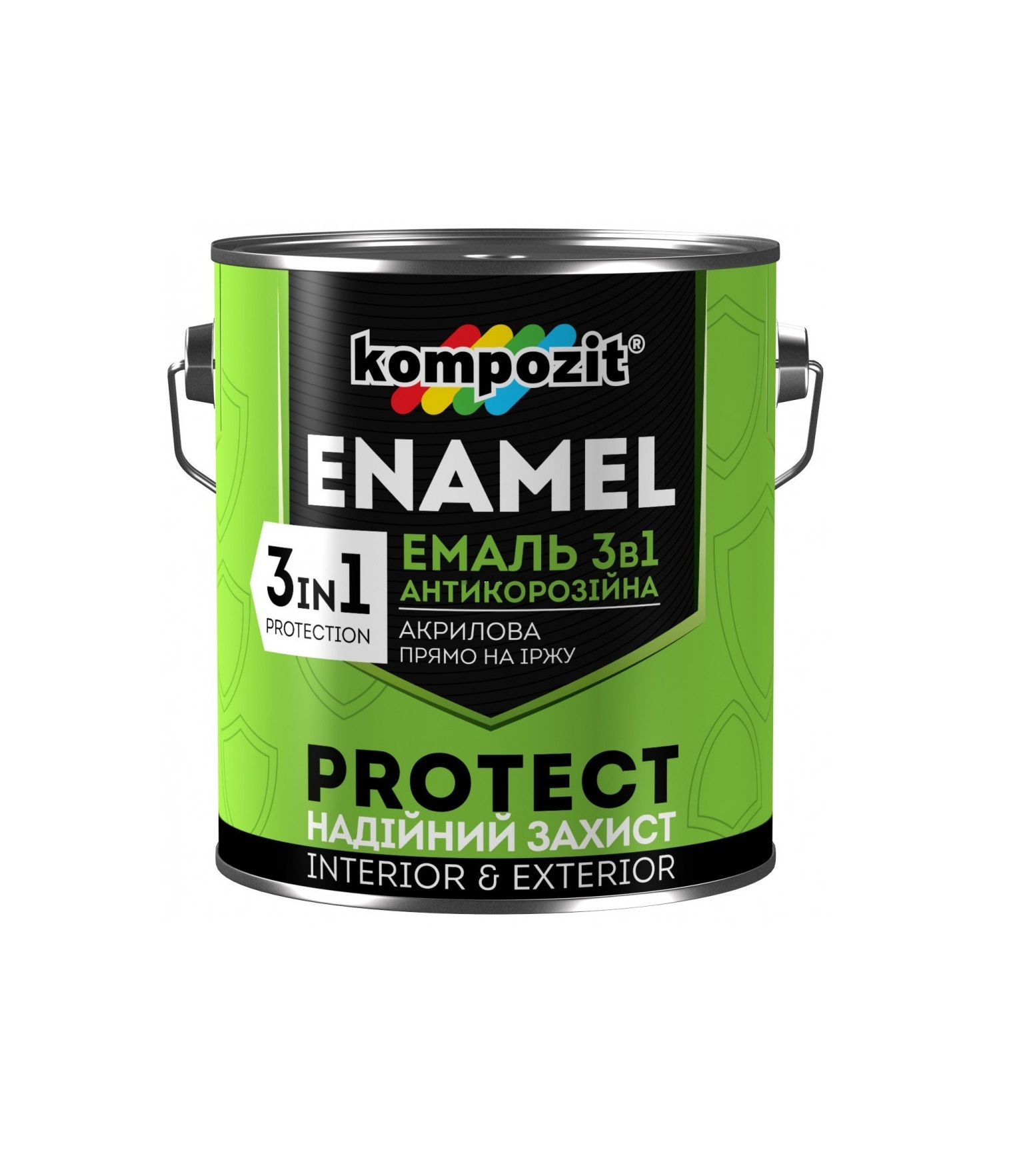 

Эмаль антикоррозийная Kompozit 3 в 1 PROTECT 2.7кг Желтый(4820085744165)