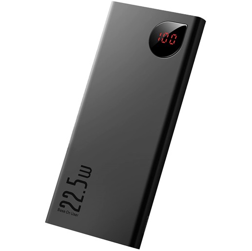 

​Внешний аккумулятор Power Bank Baseus Adaman Metal Digital Display Quick Charge 20000mAh 22.5W PPADM205 black