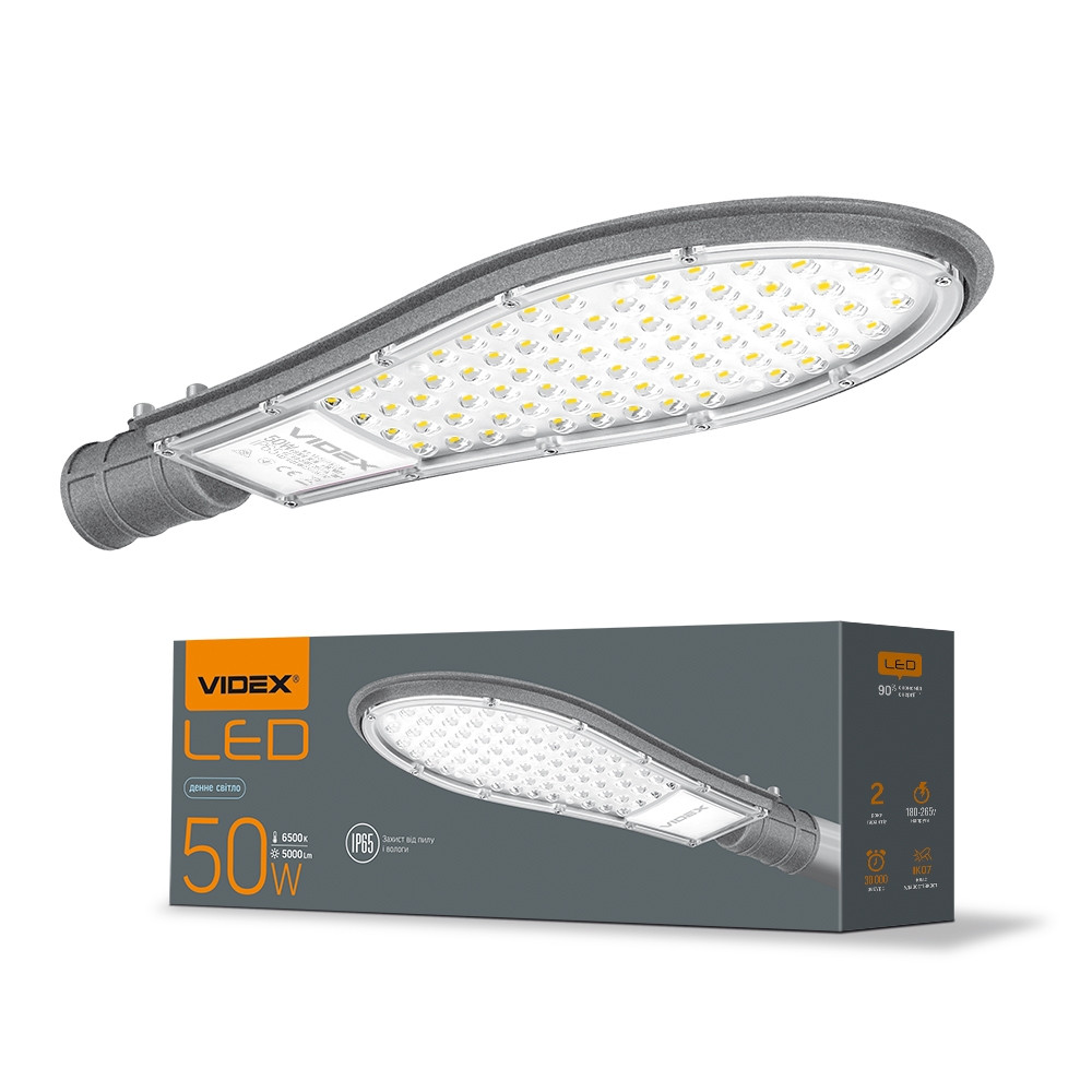 

LED фонарь уличный VIDEX IP65 50W 5000K