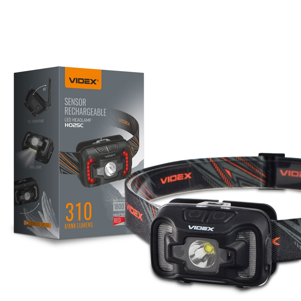 

Налобный светодиодный фонарик H056 VIDEX 1400Lm 6500K
