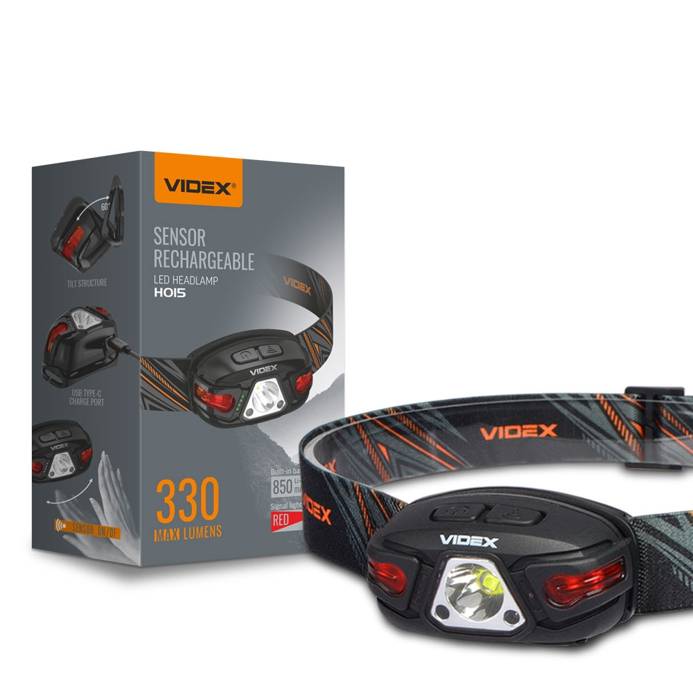 

Налобный светодиодный фонарик H015 VIDEX 330Lm 5000K