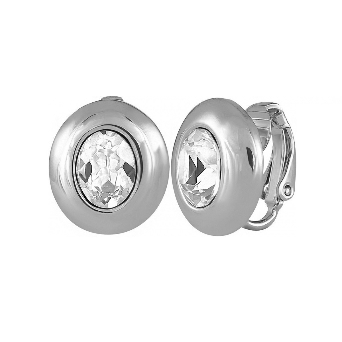

Клипсы Colibra овальные с кристаллами Swarovski в серебряном покрытии E13592Ag