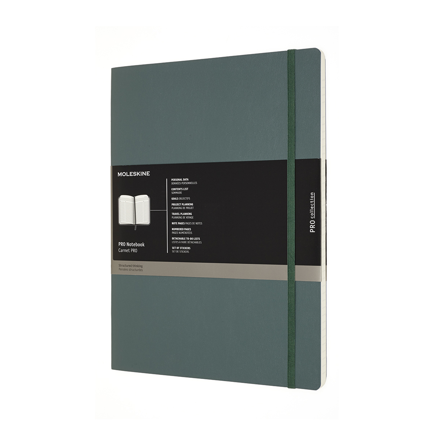 

Записник Недатований Moleskine PRO XXL / Лісовий Зелений М'який (8058647620893)