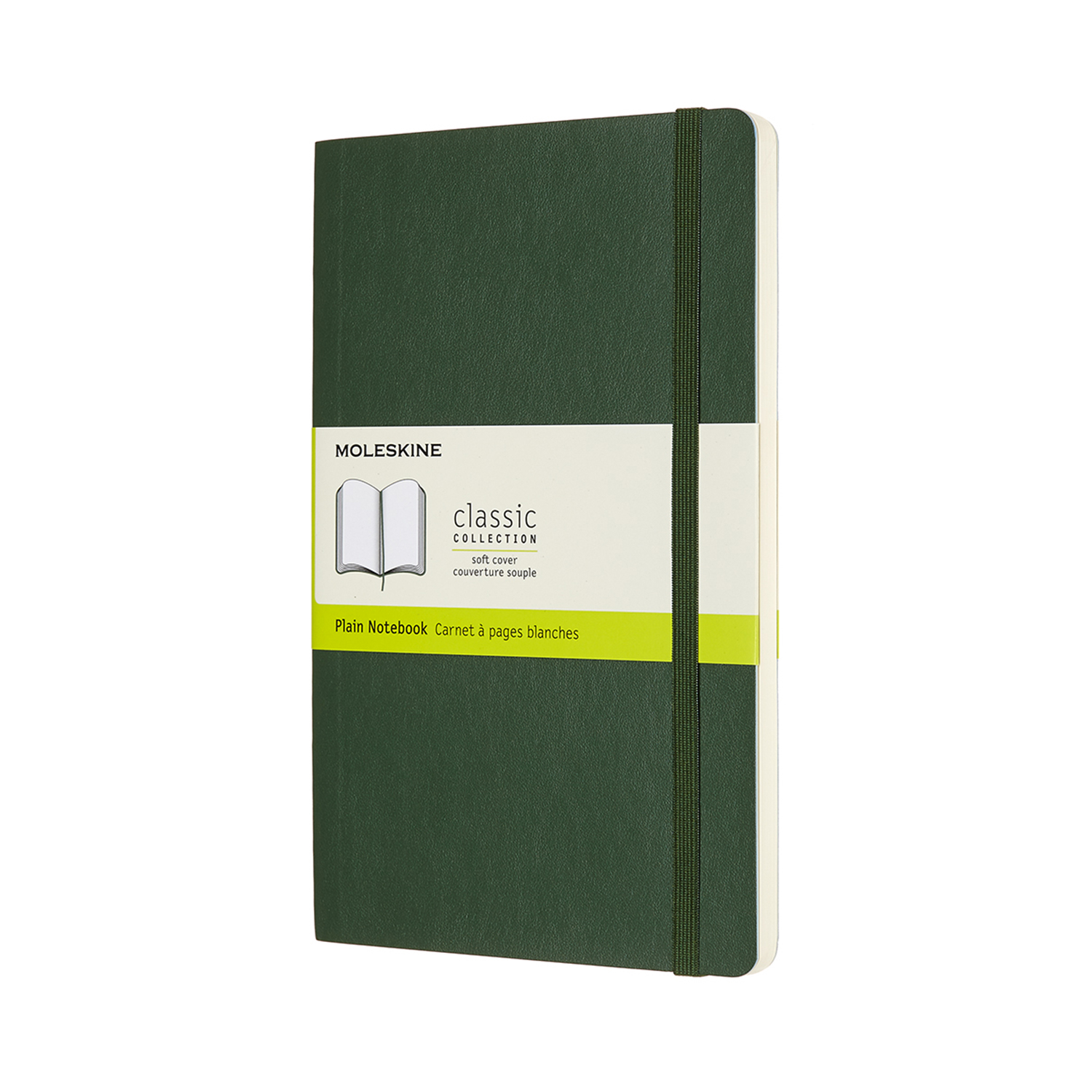 

Записник Moleskine Classic середній / Нелінований Миртовий Зелений М’який (8053853600028)