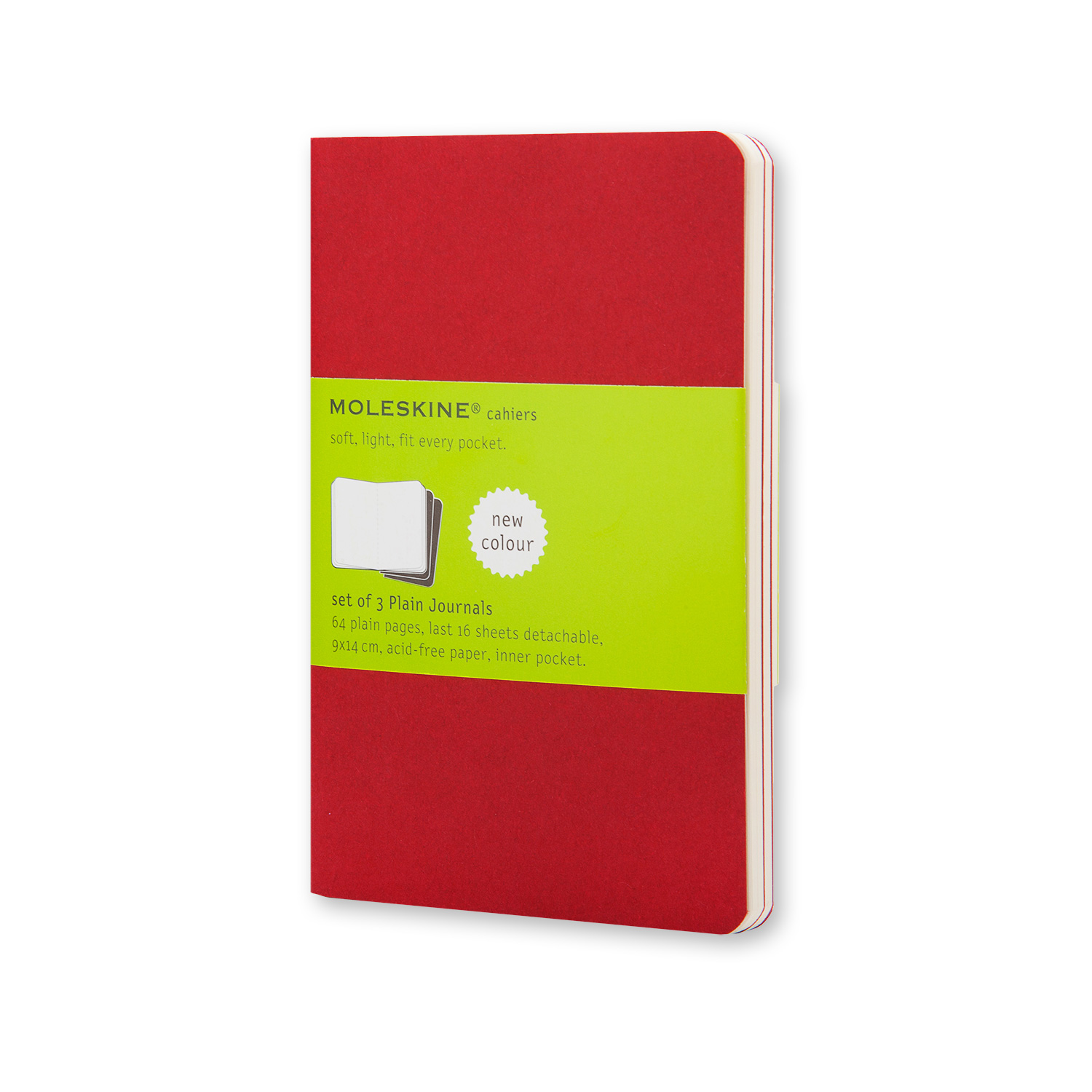 

Записник Moleskine Cahier кишеньковий / Нелінований Бордо (9788862930970)