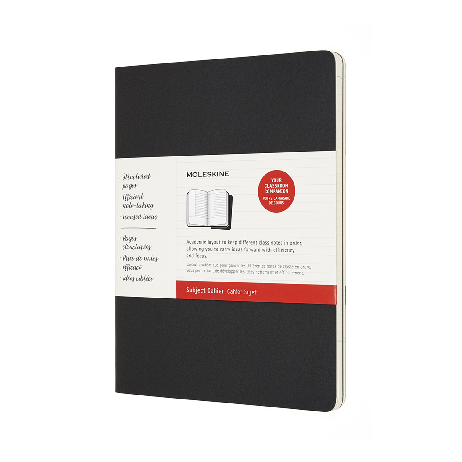 

Записник Moleskine Cahier (2 шт) Subject великий / Чорний, Бежевий (8058647620282)