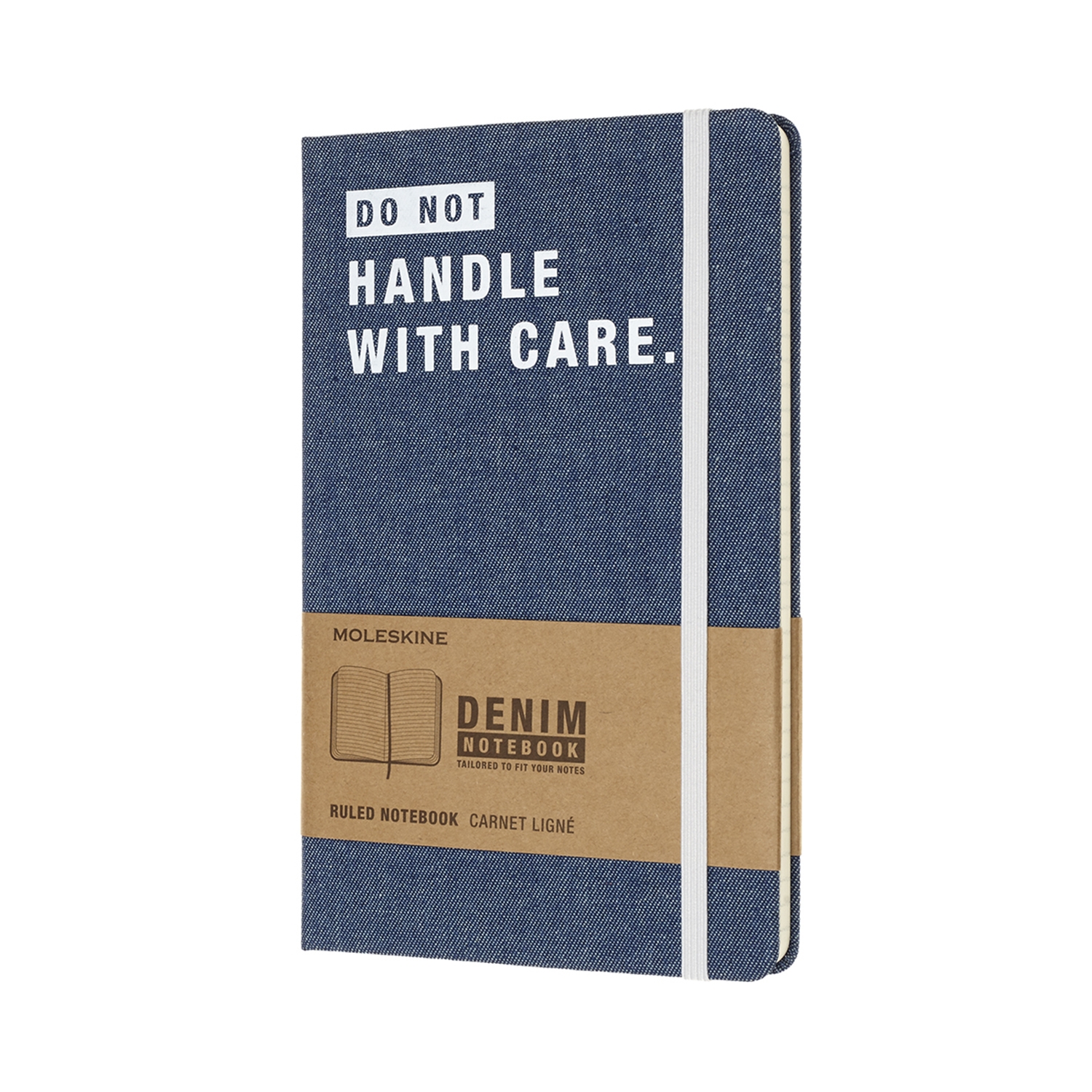 

Записник Moleskine Denim середній / Лінійка Handle With Care (8058341710746)