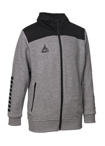 

Толстовка Select Oxford zip hoodie серо-черная 122-128 см 625790-880