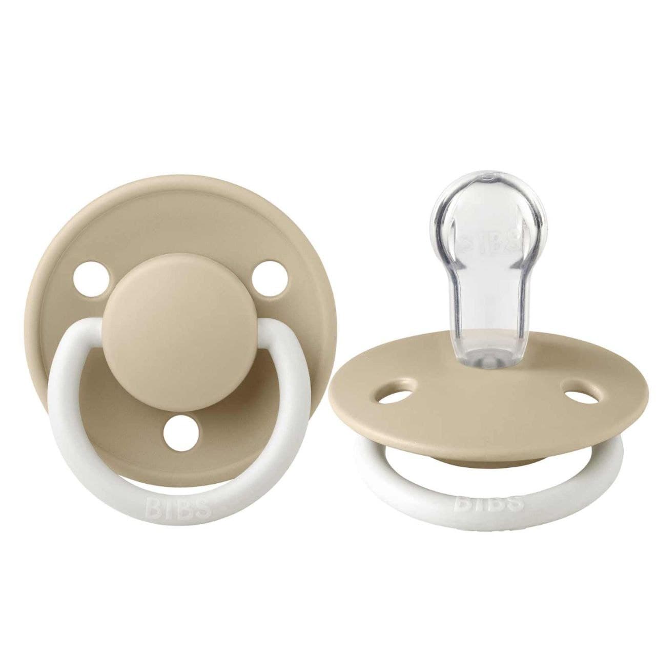 

Пустушка BIBS De Lux Silicone Vanilla Night Ваніль нічна (світиться в темряві) - 0-36 міс.