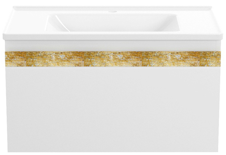 

Тумба подвесная VOLLE CLASSIC NEO 1943.328007 с умывальником 80 см белая