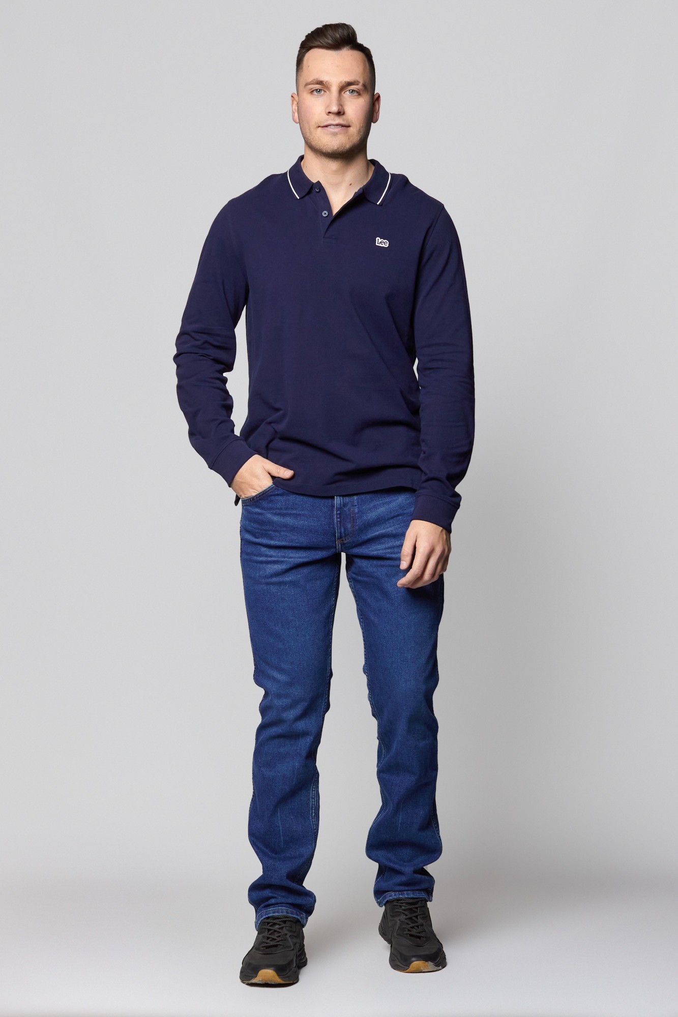 

Поло Lee LS Pique Polo Regular Fit Темно-синий -00, Поло Lee LS Pique Polo Regular Fit Темно-синий L-00