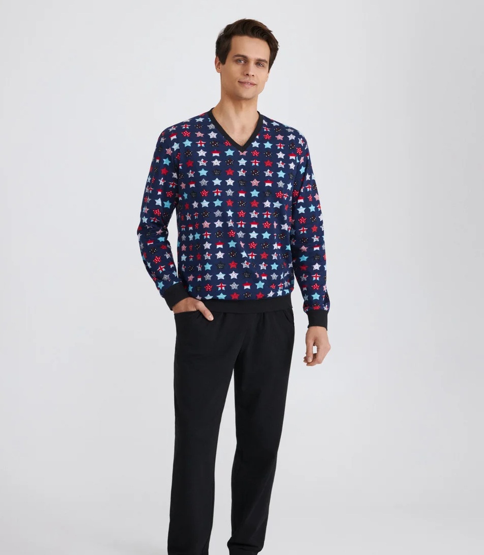 

Пижама мужская Ellen 42175/17 XXL синий