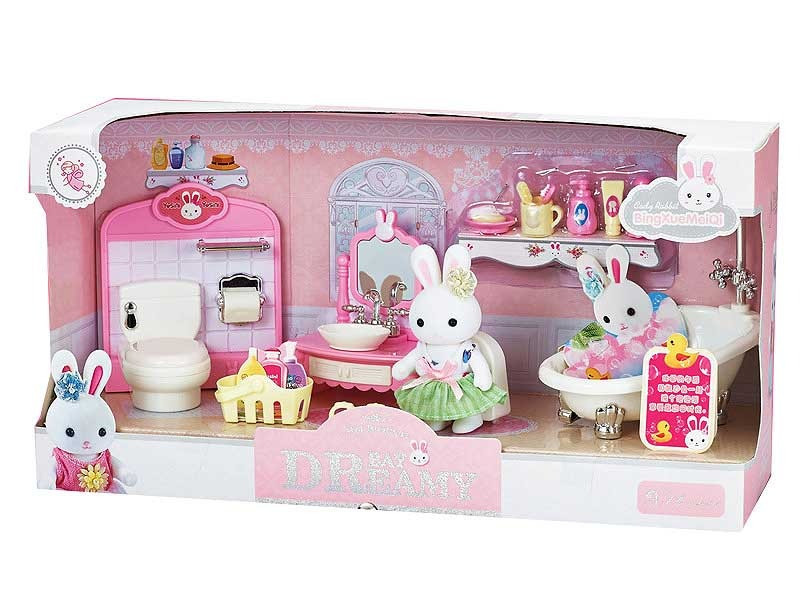 

Игровой набор ванная комната 6620 с фигуркой животного