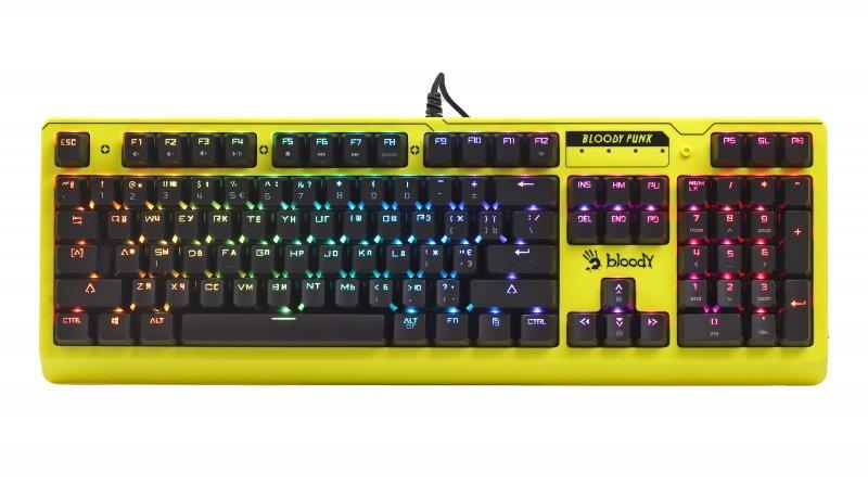 

Клавиатура A4Tech Bloody B810RC Punk Yellow USB