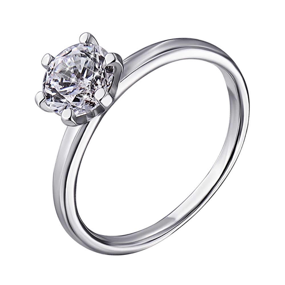 

Серебряное кольцо с фианитом 000139904 16 размера